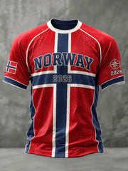 Men's Norway Football Casual Sport-Style Unisex T-Shirt