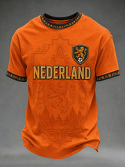 Men's Gift For Football Fans Print Casual Tee