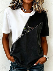 Women's Funny Cat T-Shirt