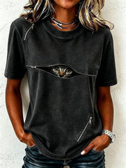 Women's Funny Cat T-Shirt