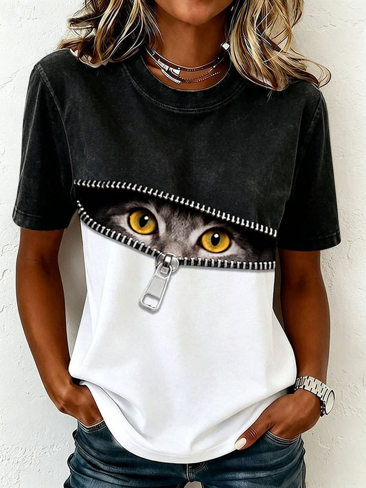 Women's Funny Cat T-Shirt