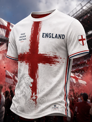 Men's UK Football Lover England Printed short sleeves t-shirt