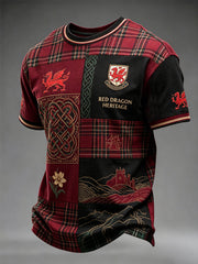 Men's Welsh Dragon Printed T-shirt