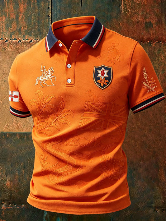 Men's Orangemen's Day Art Printed Casual Tops
