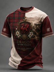 Men's Welsh Dragon Printed T-shirt