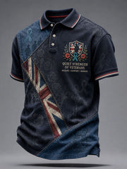 Men's UK Veteran PTSD Awareness Printed Casual Tops