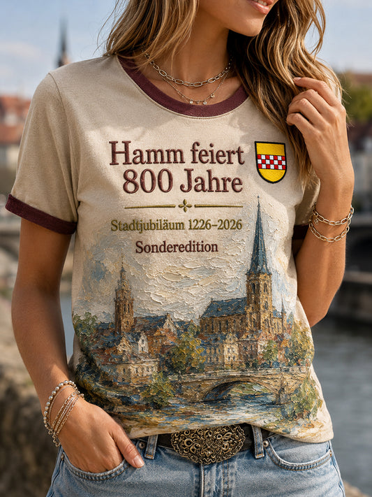 Women's 800 Jahre Stadt Hamm Seit 1226 Print T-shirt