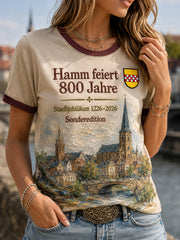 Women's 800 Jahre Stadt Hamm Seit 1226 Print T-shirt