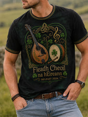 Men's Fleadh Cheoil na hÉireann Print Short Sleeves T-shirt