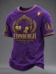 Men's Edinburgh Art Lover Printed Short Sleeve T-shirt