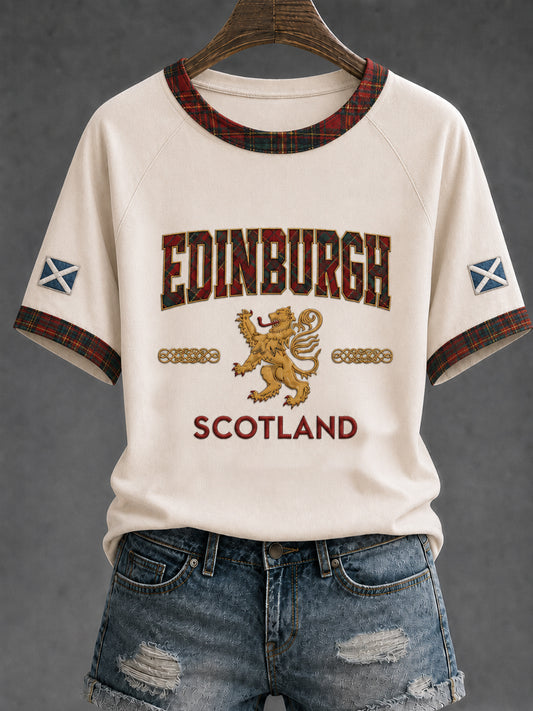 Women's Edinburgh Art Lover Printed Short Sleeve T-shirt