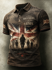 Men's BROTHERS IN ARMS Printed polo shirt