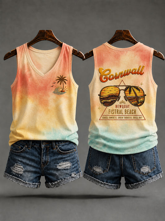 Women's Cornwall Print Vest Top