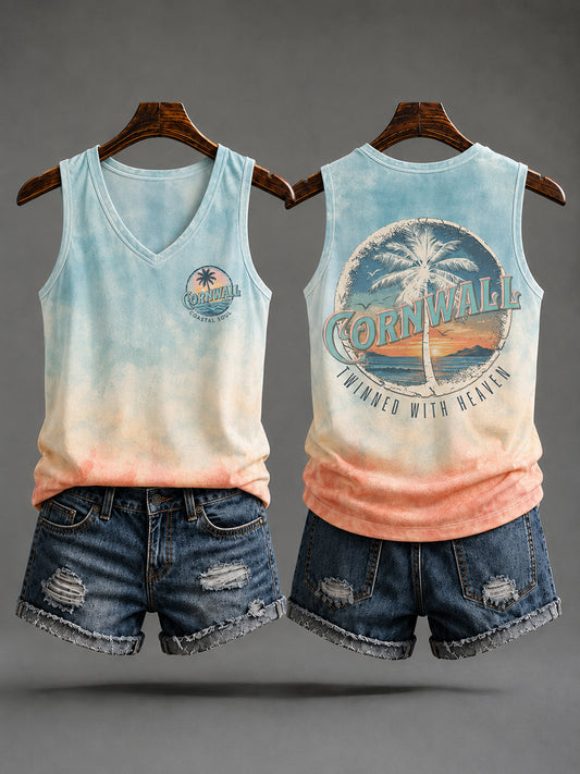 Women's Cornwall Print Vest Top
