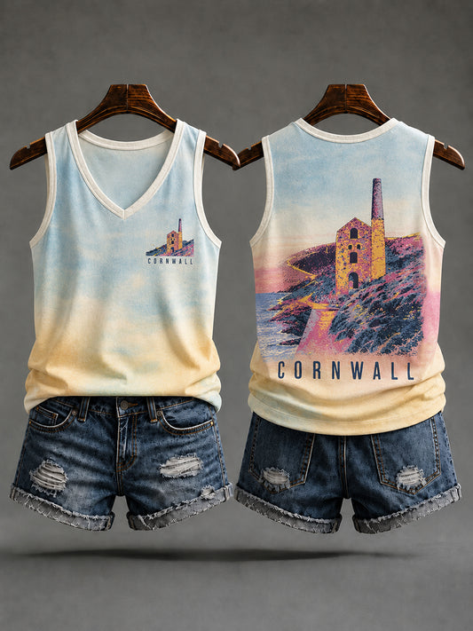 Women's Cornwall Print Vest Top