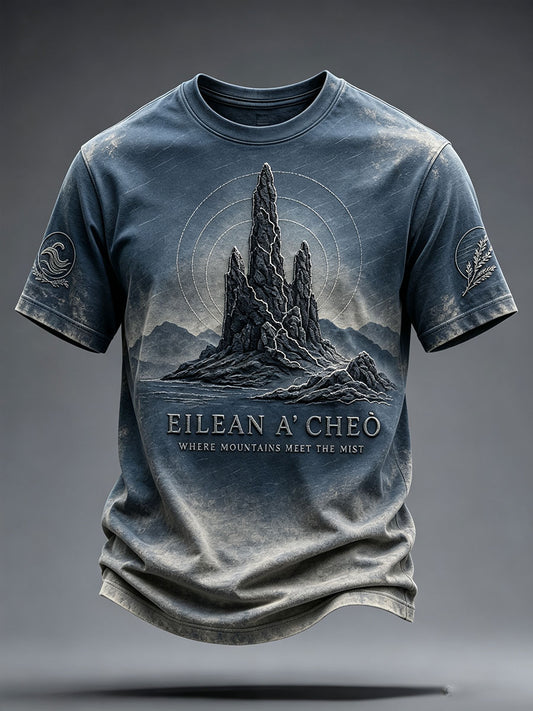 Men's Retro Isle of Skye Art Printed T-Shirt