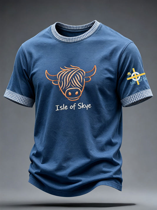 Men's Retro Isle of Skye Art Printed T-Shirt